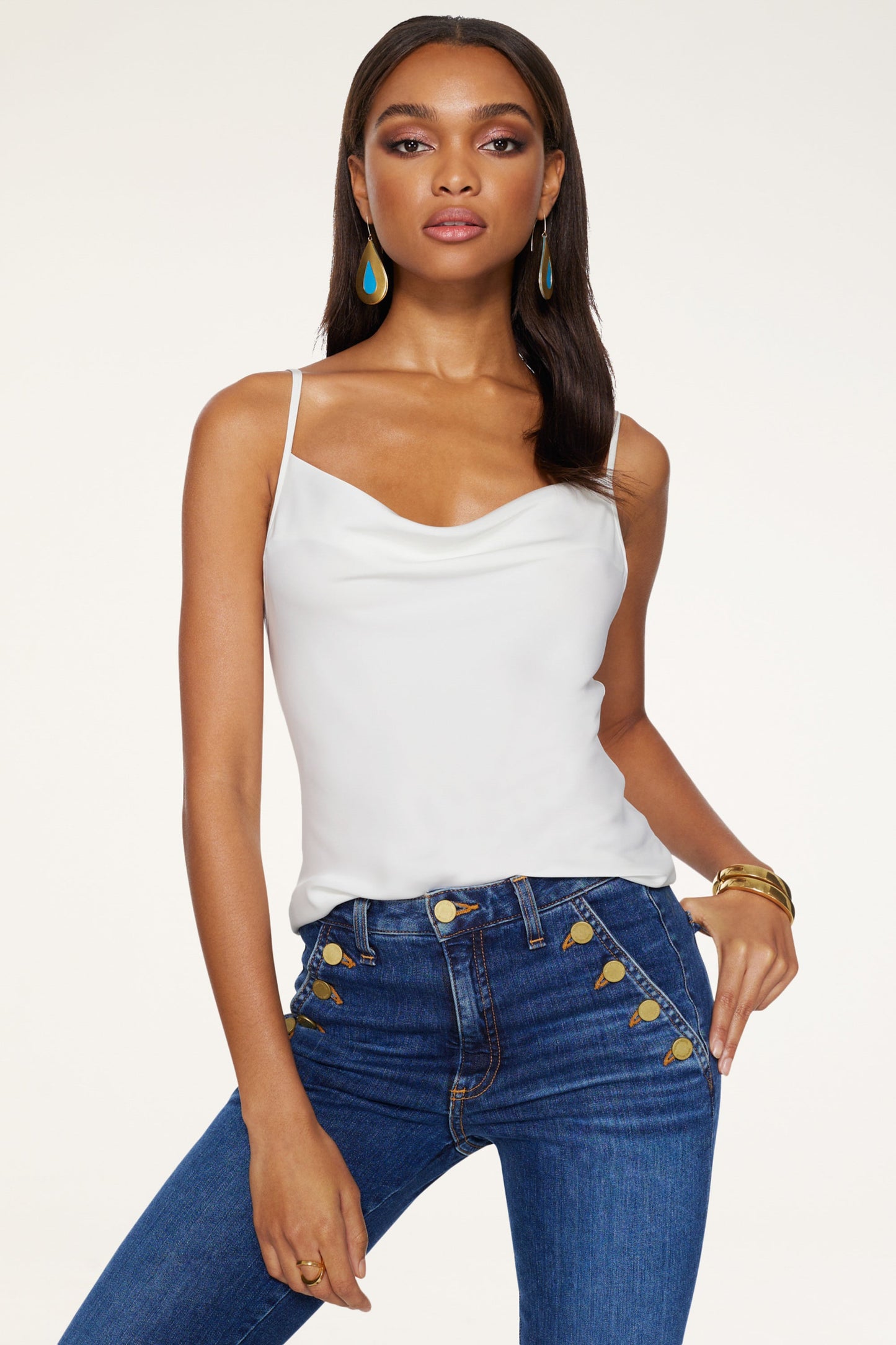 Abigail Cowl Neck Tank Top