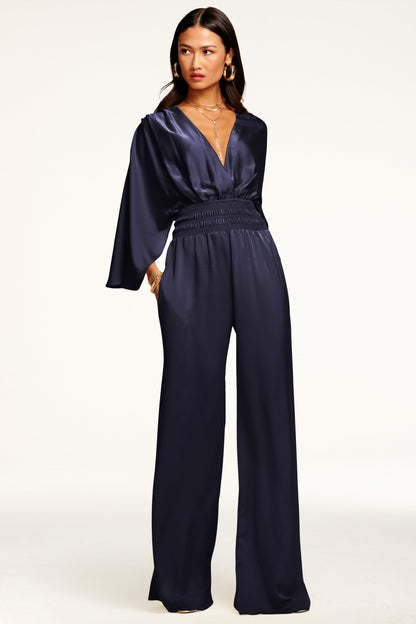 Cheri Wide Leg Jumpsuit | NAVY