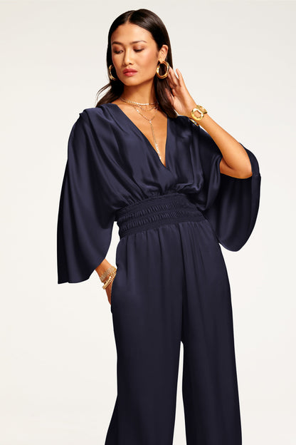 Cheri Wide Leg Jumpsuit | NAVY
