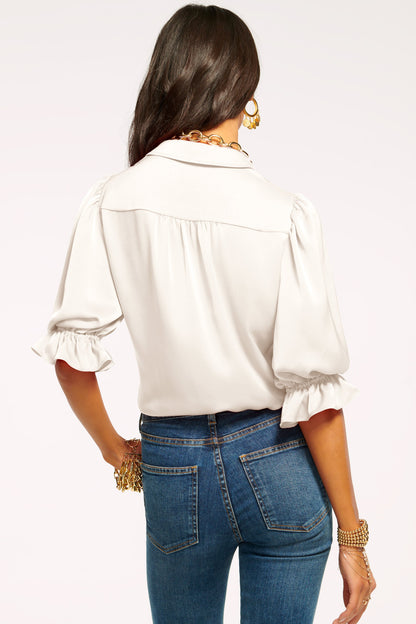 Dina Button Down Bodysuit