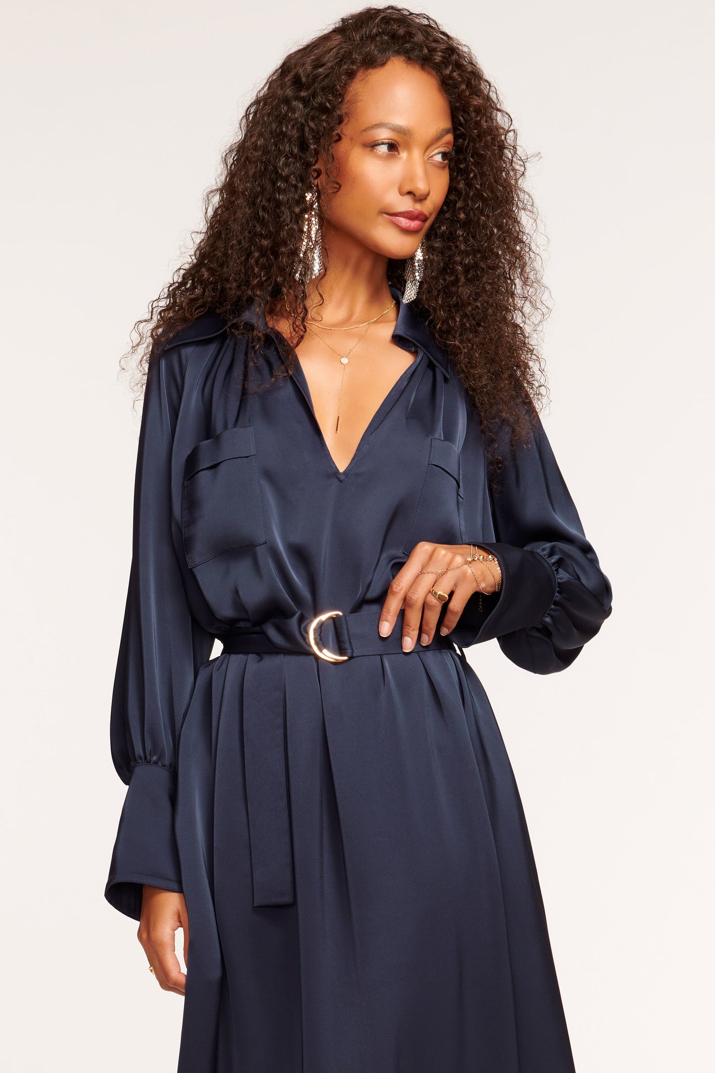 Cecilia Belted Midi Dress