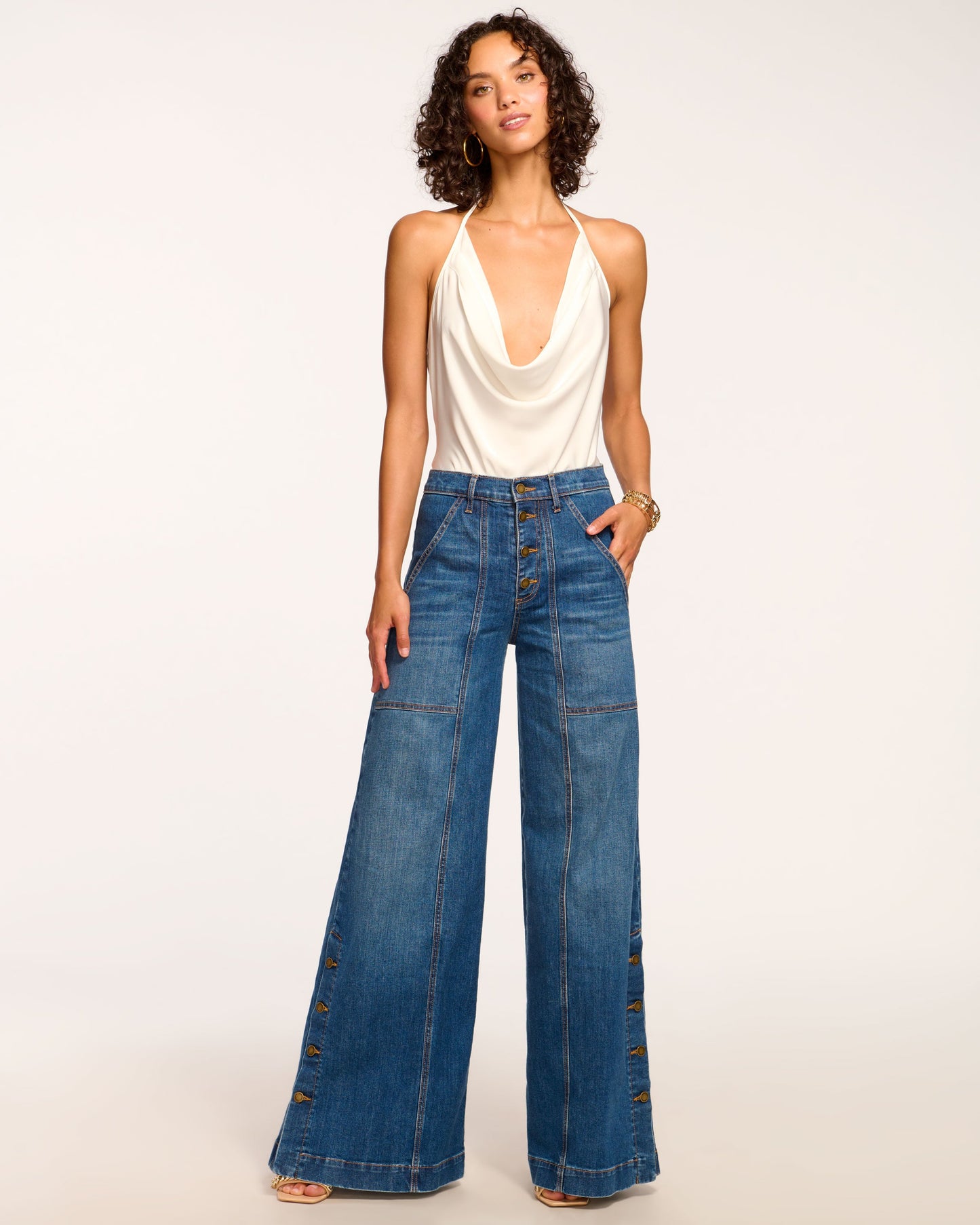 Flores High-Rise Wide Leg Jean