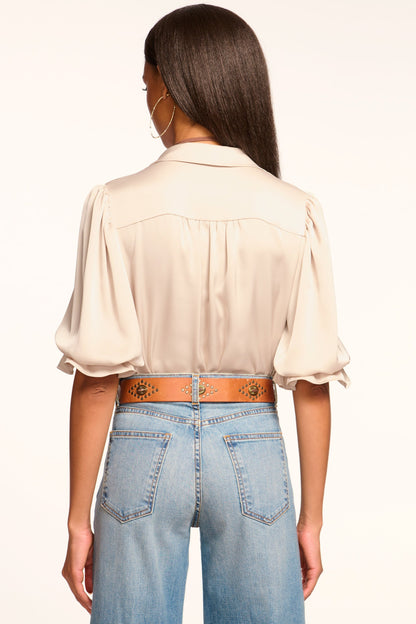 Dina Button Down Bodysuit | SANDSTONE