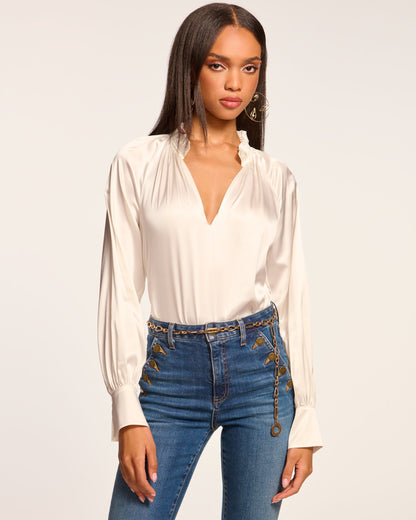Gayle Silk Long Sleeve Blouse