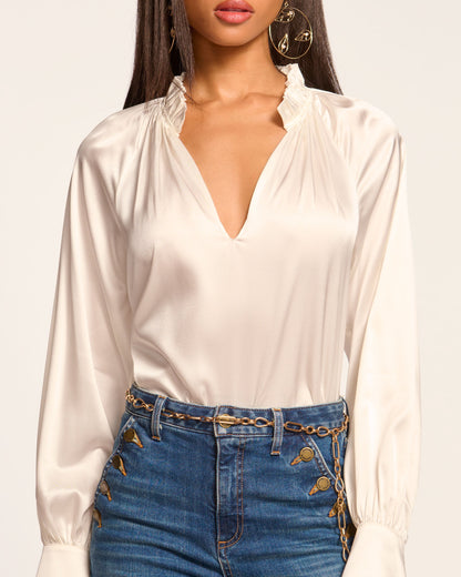 Gayle Silk Long Sleeve Blouse