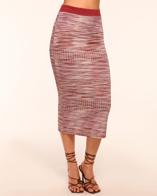 Erica Space Dye Knit Midi Skirt