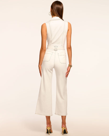 Bell Sleeveless Denim Jumpsuit