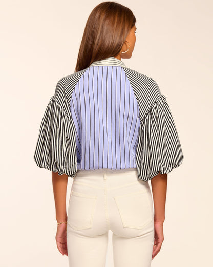 Flor Button Down Short Sleeve Top