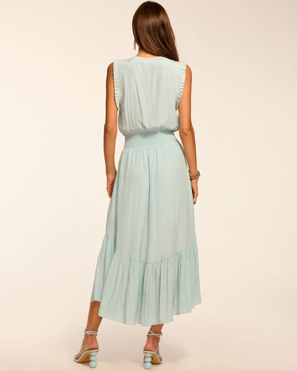 Coco Smocked Sleeveless Midi Dress