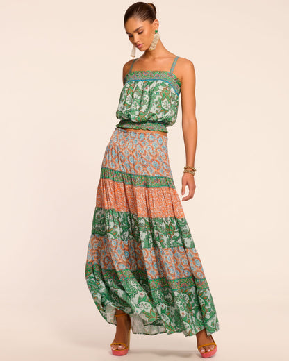 Dorotha Smocked Maxi Skirt