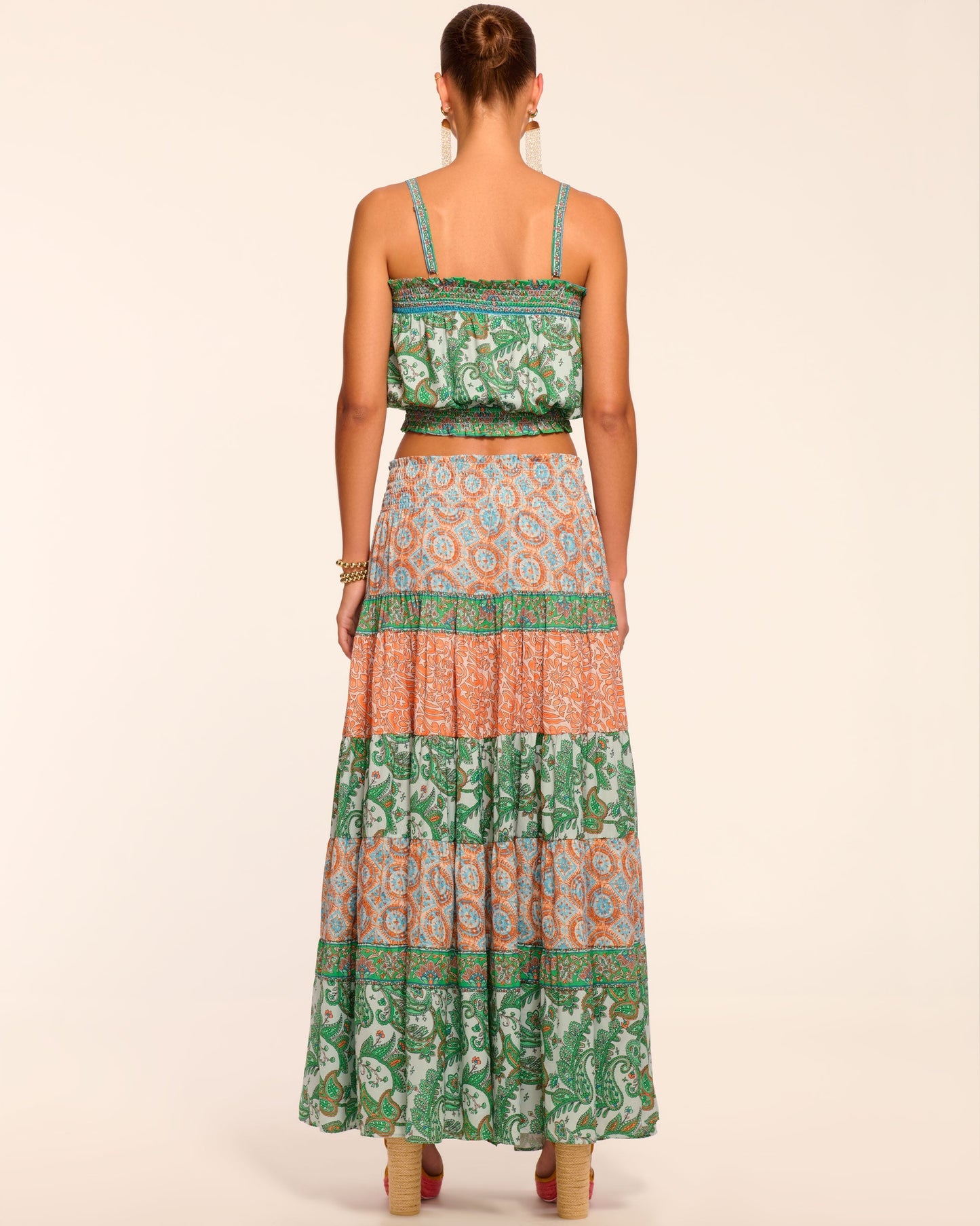Dorotha Smocked Maxi Skirt