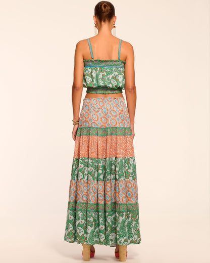 Dorotha Smocked Maxi Skirt