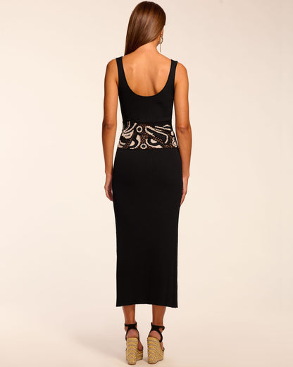 Fiana Crochet Sleeveless Midi Dress