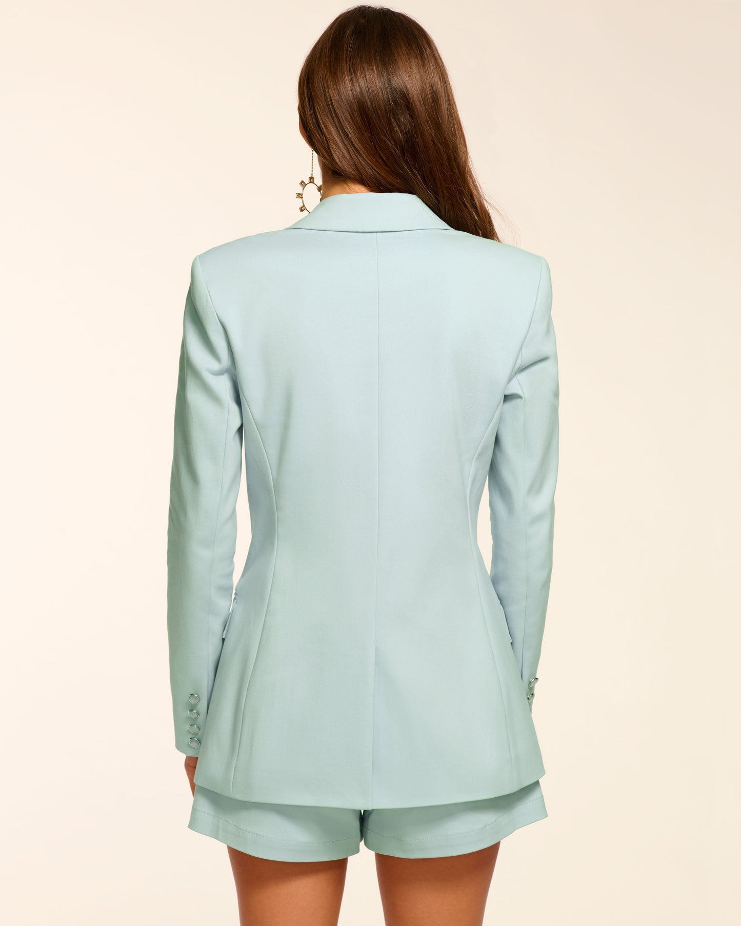 Cherie Stretch Cotton Blazer | MOONSTONE BLUE