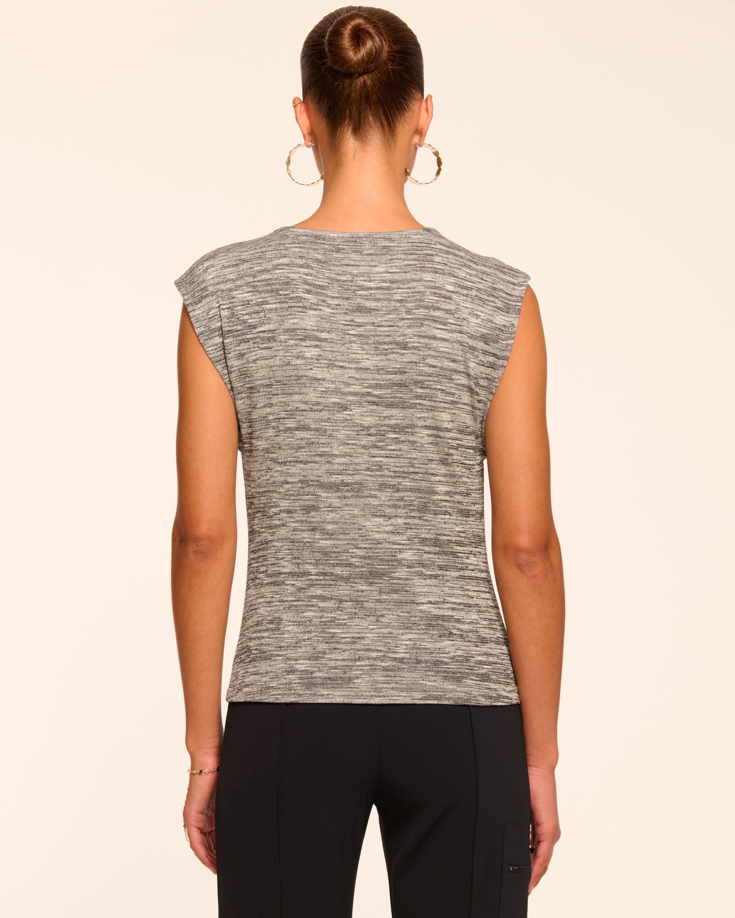 Azul Lurex Knit Cowl Neck Top