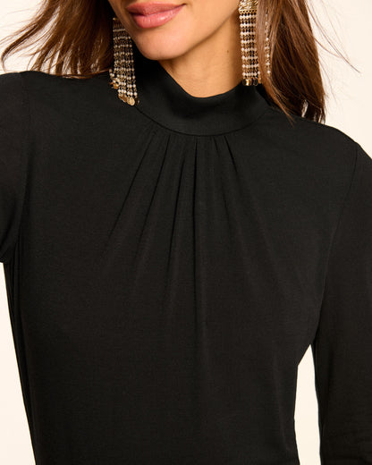 Alexandra Knit Mock Neck Maxi Dress