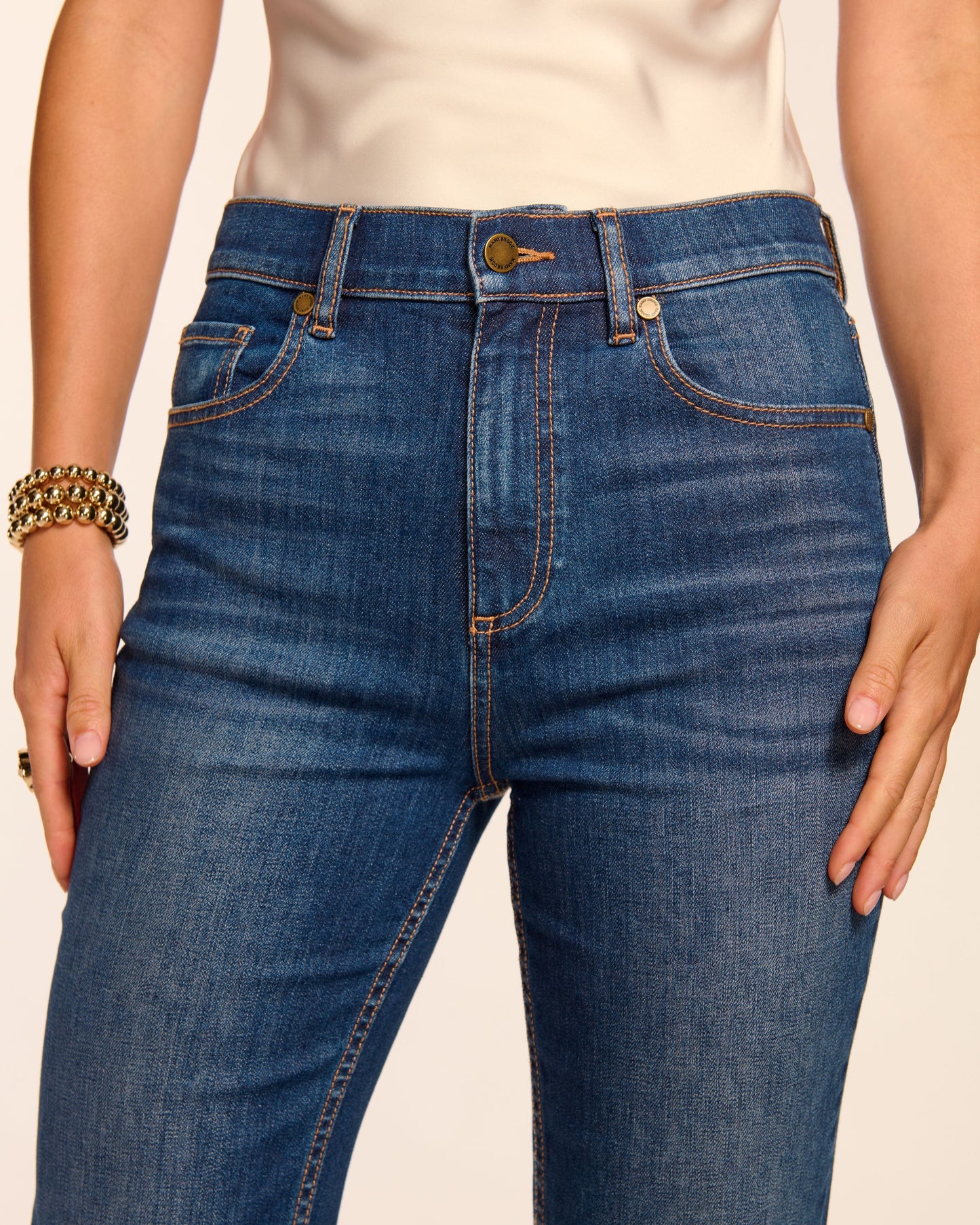 Claudia 5-Pocket High-Rise Straight Leg Jean