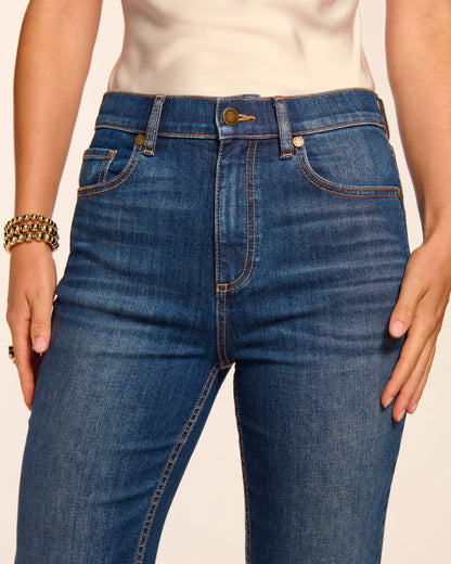 Claudia 5-Pocket High-Rise Straight Leg Jean