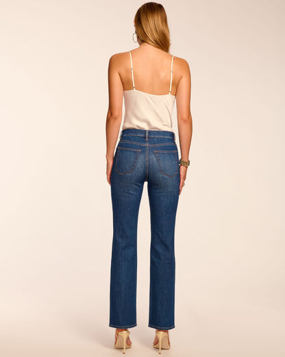 Claudia 5-Pocket High-Rise Straight Leg Jean