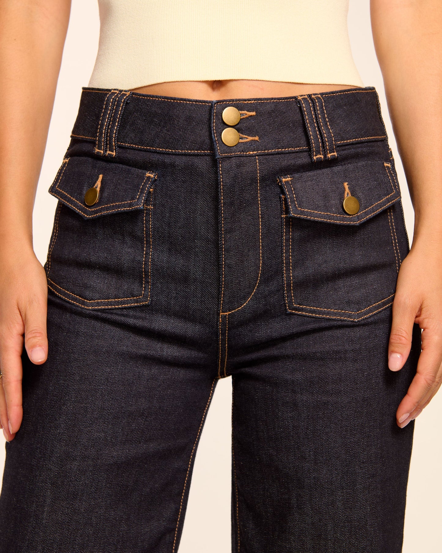 Fay High-Rise Wide Leg Jean