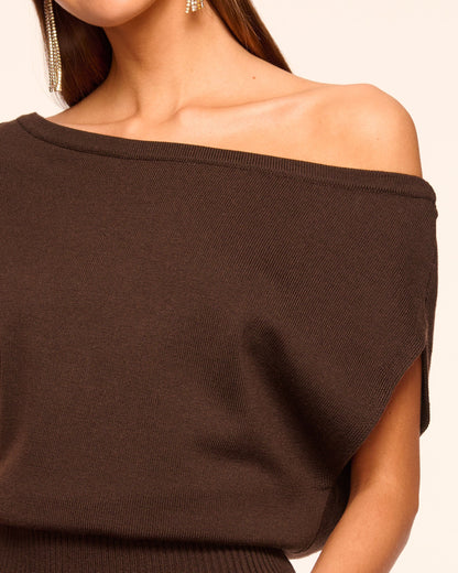 Chet Merino Off-The-Shoulder Sweater