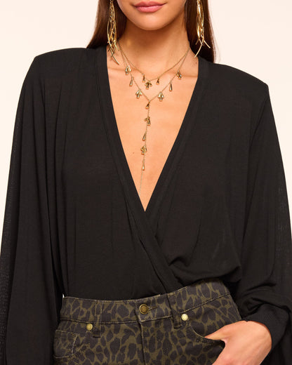 Eleanor Knit V-Neck Bodysuit