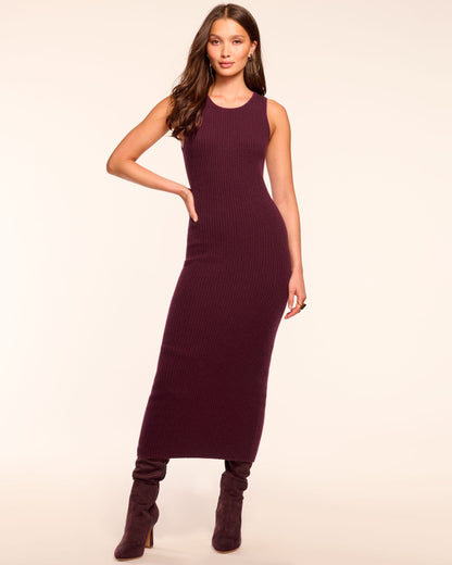 Charlotte Cashmere Midi Dress | BLACKBERRY