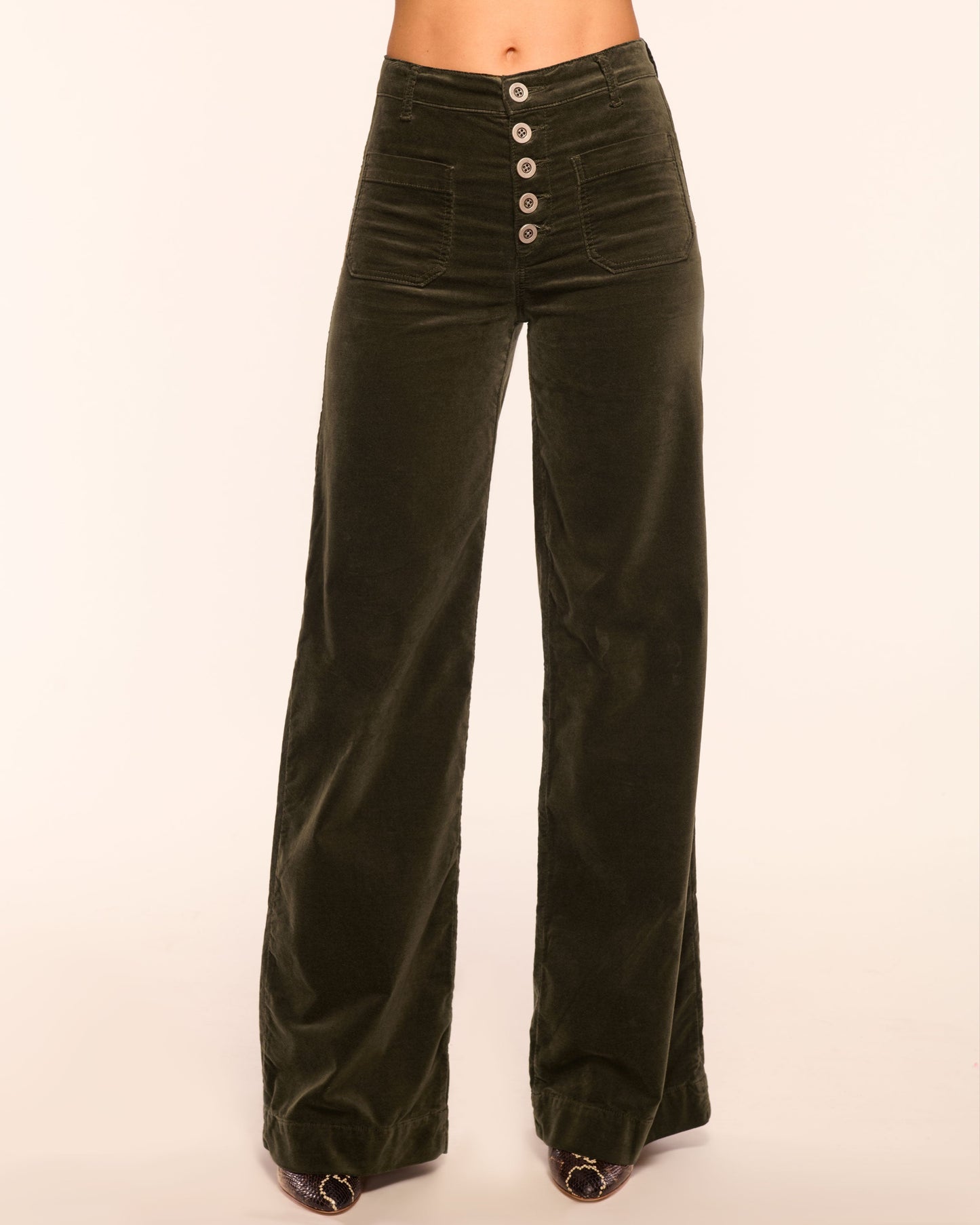 Cindy Velvet Wide Leg Jean