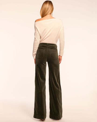 Cindy Velvet Wide Leg Jean