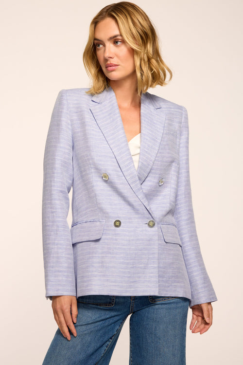 Callie Textured Linen Blazer