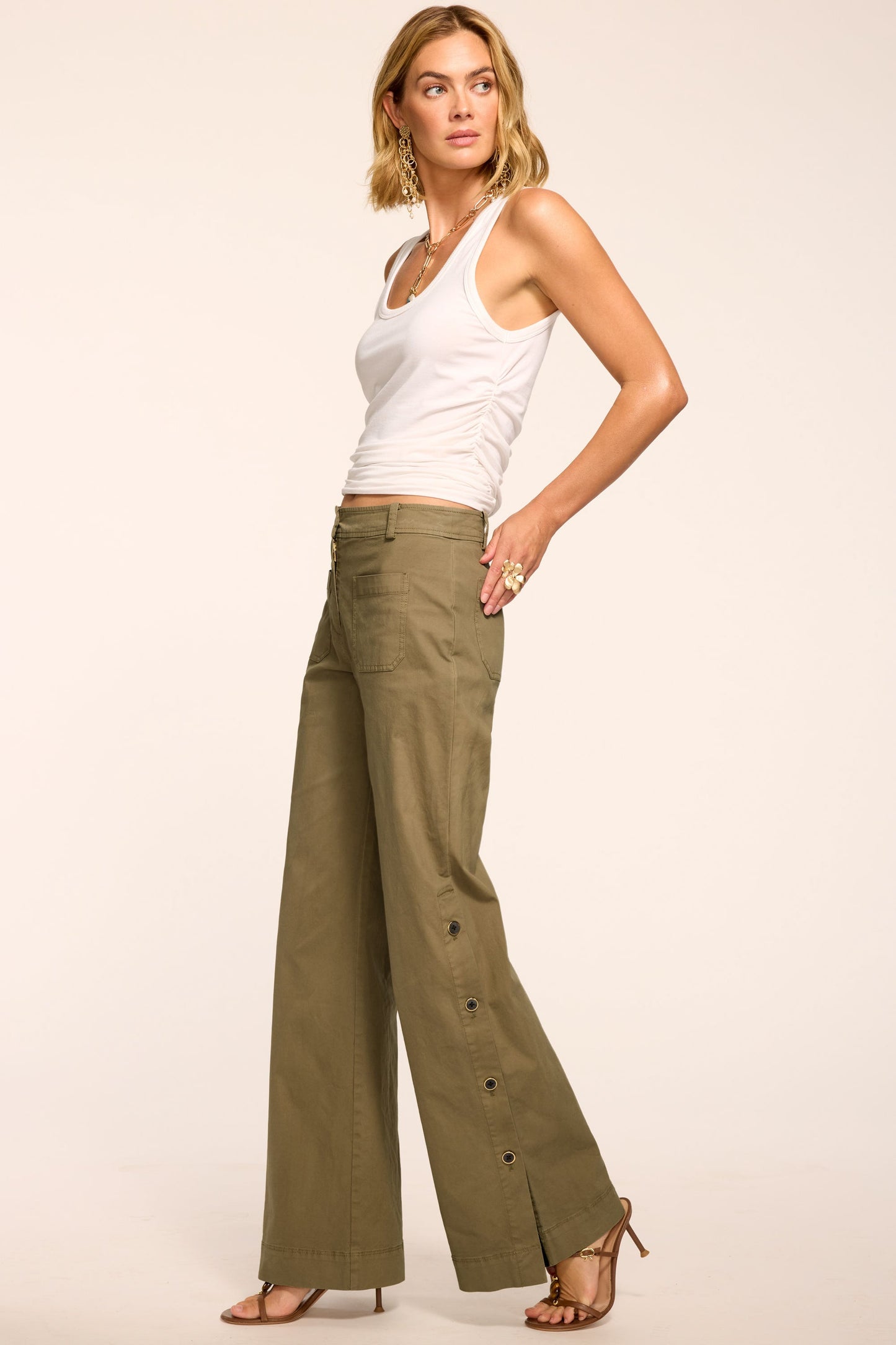 Giselle Canvas Wide Leg Pant