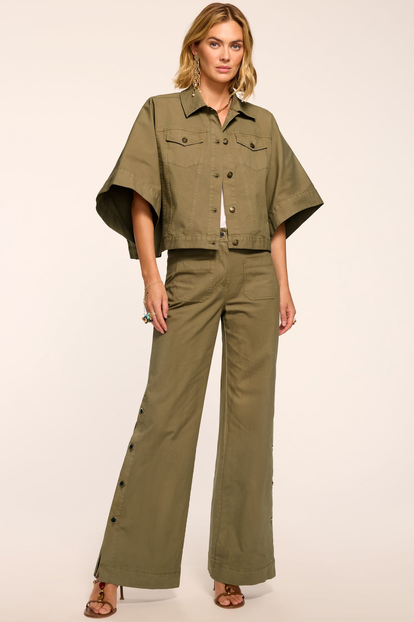 Giselle Canvas Wide Leg Pant