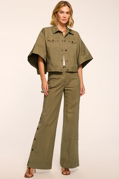 Giselle Canvas Wide Leg Pant