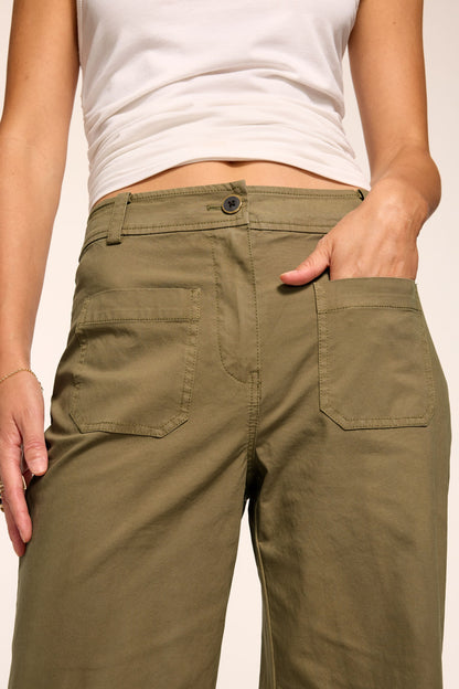 Giselle Canvas Wide Leg Pant