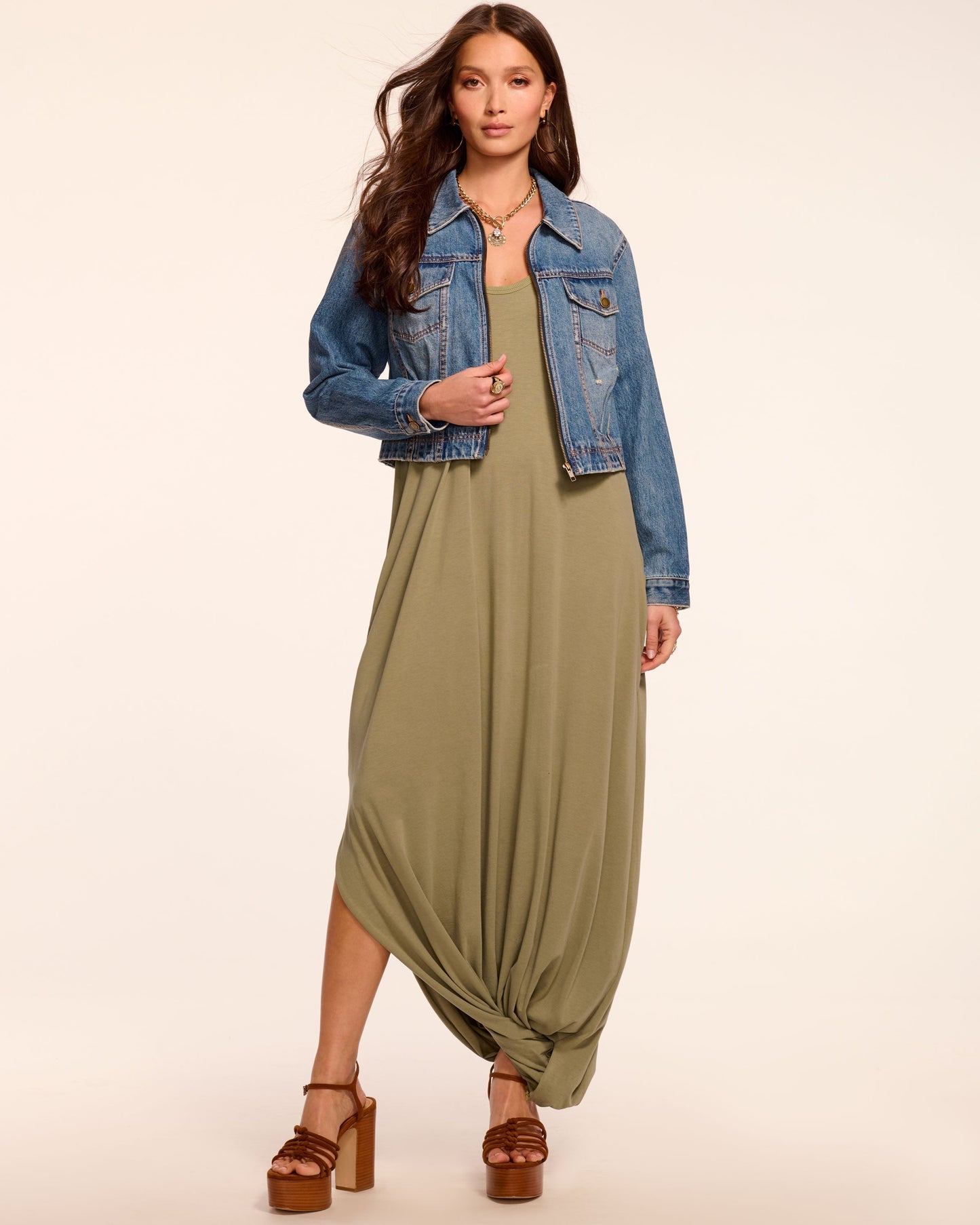 Ellison Knit Scoop Neck Midi Dress