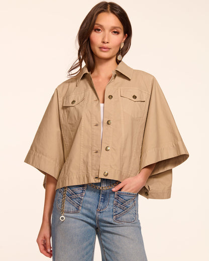 Beatrice Canvas Jacket | SANDSTONE