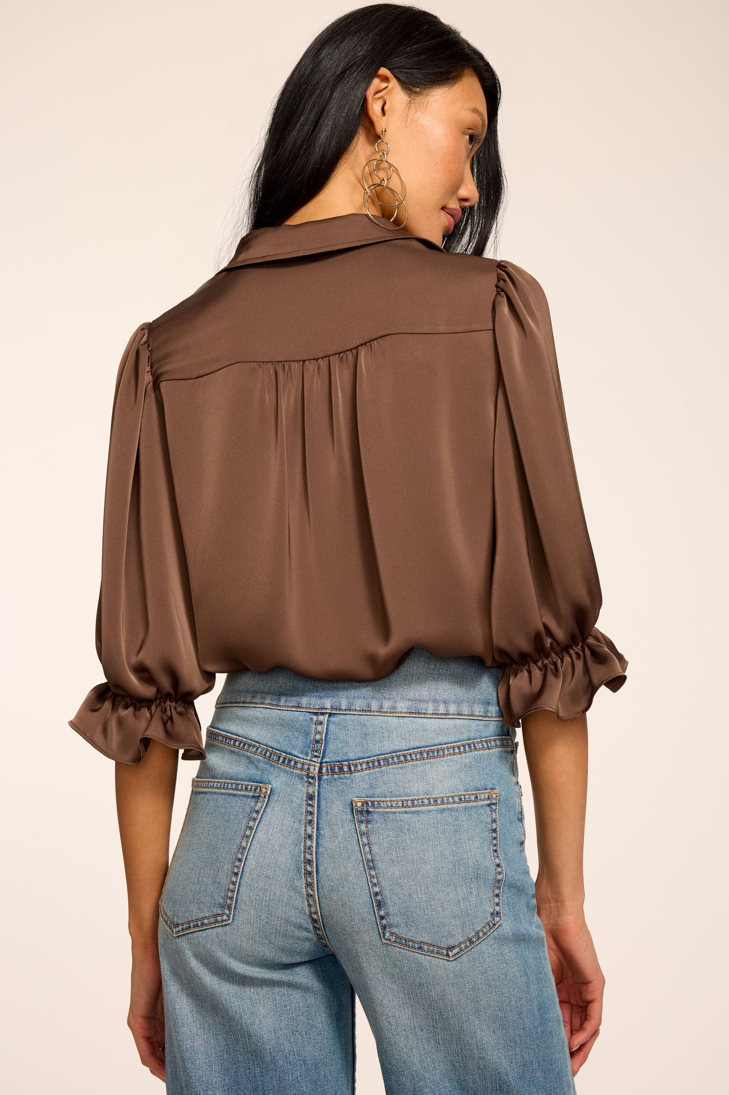 Dina Button Down Bodysuit | SEPIA