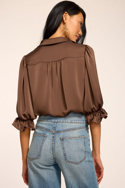 Dina Button Down Bodysuit | SEPIA