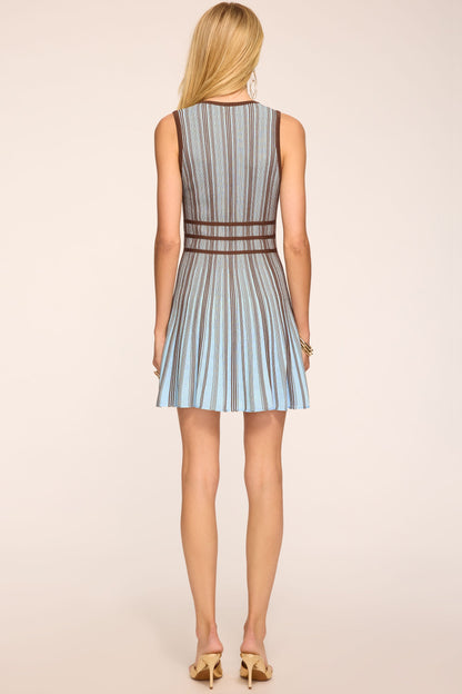 Aria Printed Knit Mini Dress | SEPIA COMBO