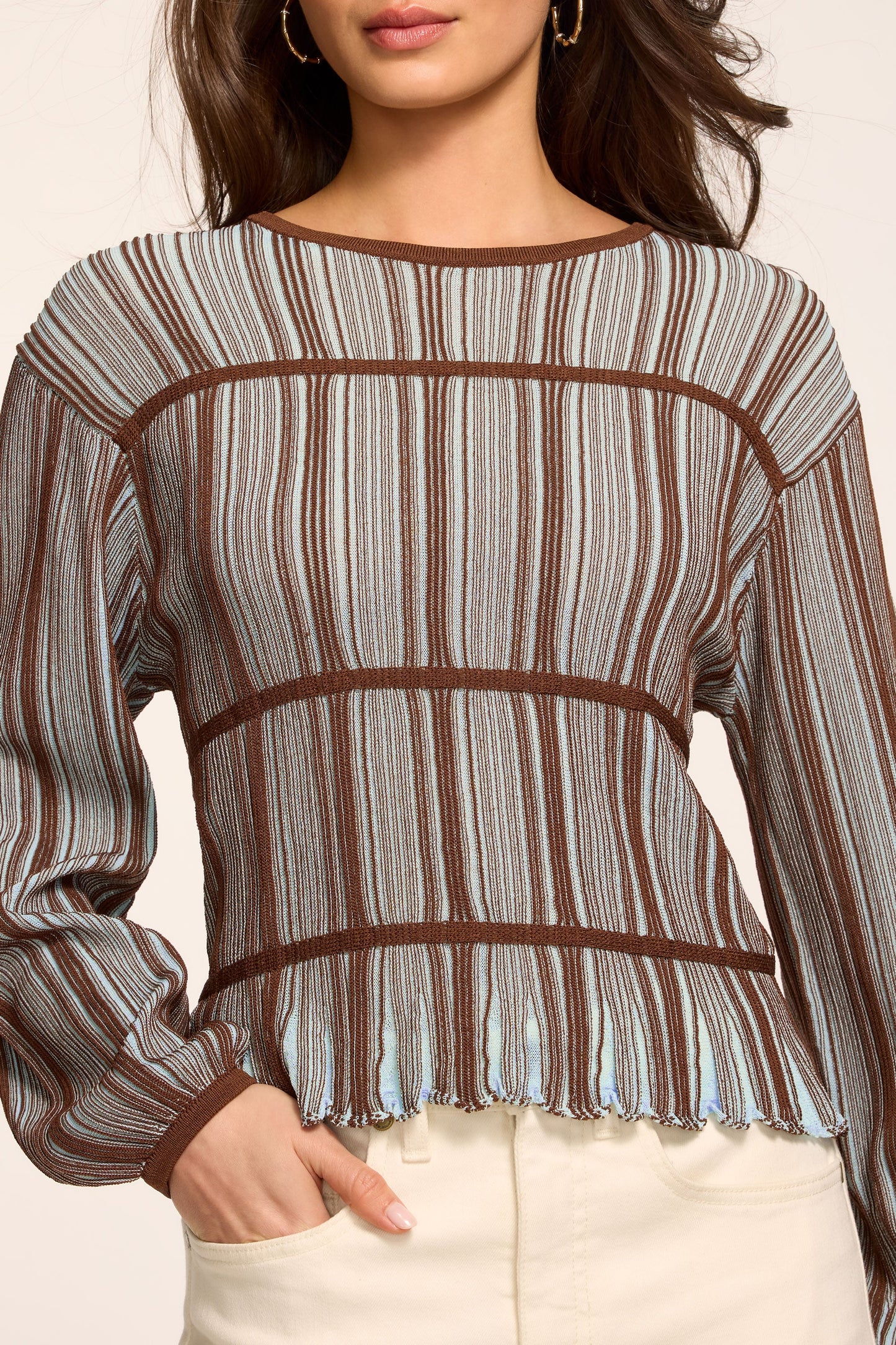 Ashlyne Striped Knit Sweater