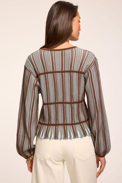 Ashlyne Striped Knit Sweater