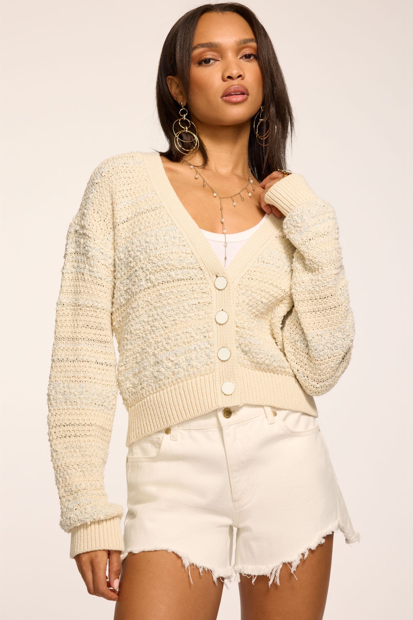 Carly Textured Knit Cardigan
