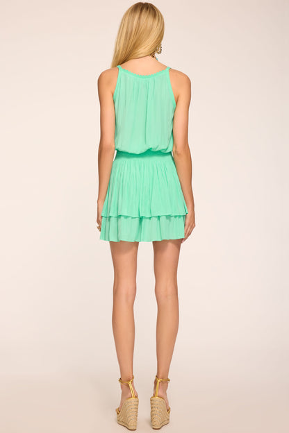 Evelynn Smocked Waist Mini Dress | JADE