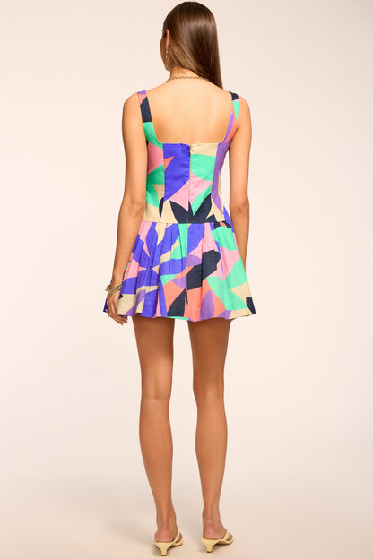 Everleigh Printed Linen Mini Dress