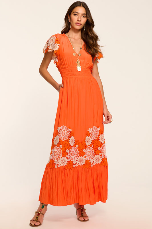 Georgie Embroidered Maxi Dress