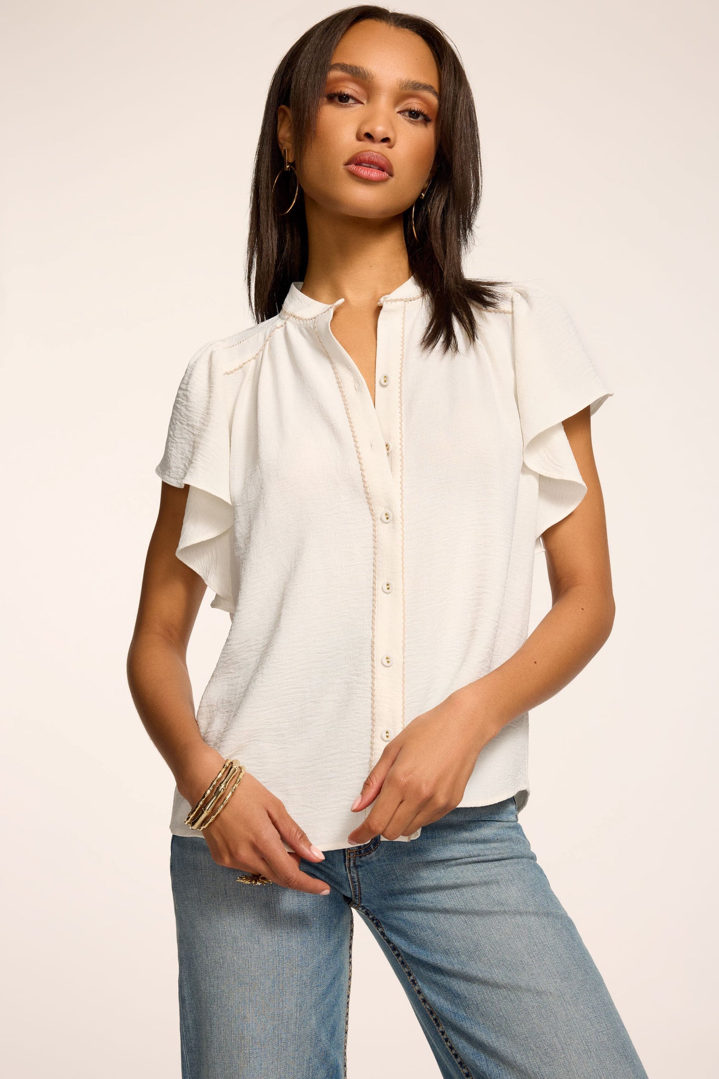 Aurora Flutter Sleeve Top