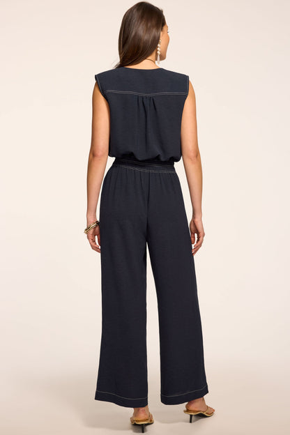 Astrid V-Neck Belted Jumpsuit