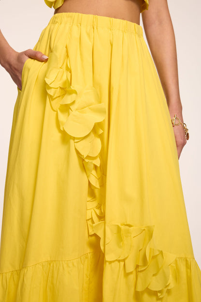 Bridget Embellished Cotton Midi Skirt