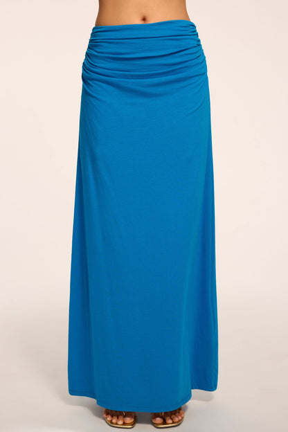 Brooklyn Ruched Jersey Maxi Skirt