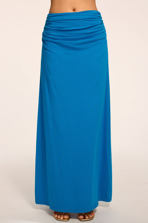 Brooklyn Ruched Jersey Maxi Skirt